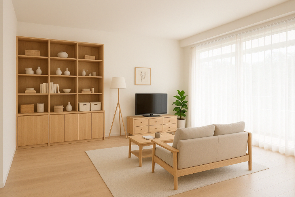 Muji-style living room