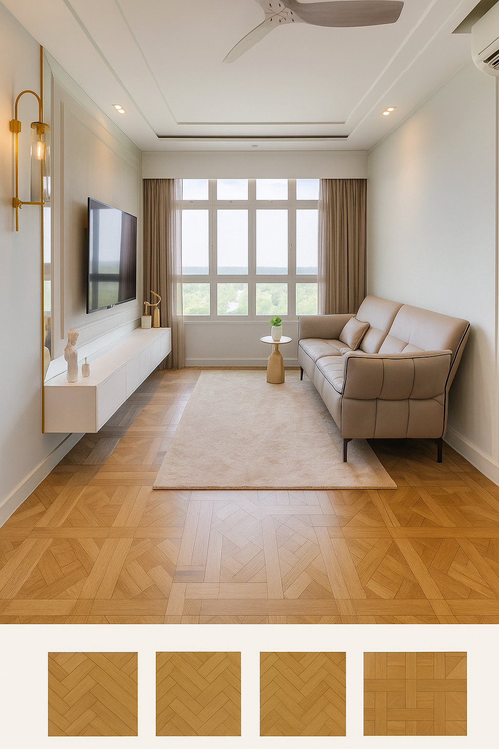 Parquet flooring in singapore homes