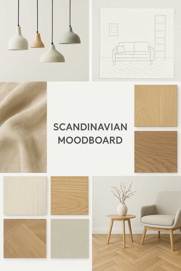 Scandinavian Interior Design Moodboard