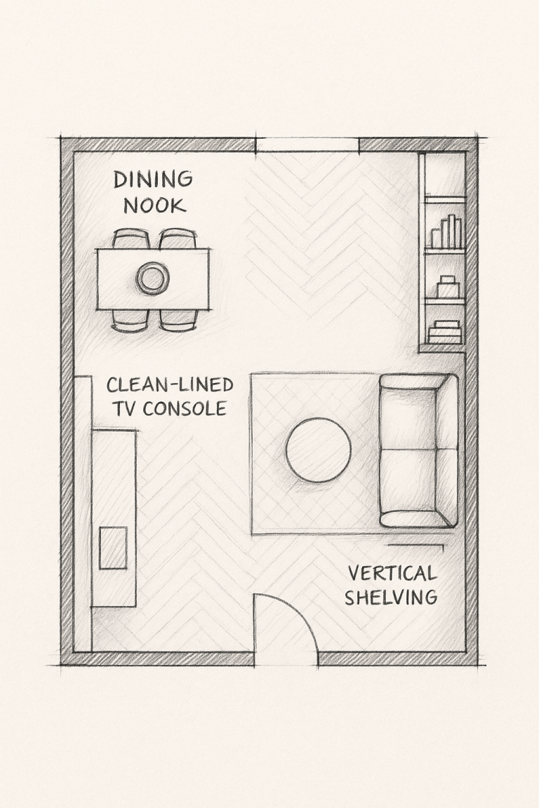 Scandinavian Interior Design Designer's Sketch